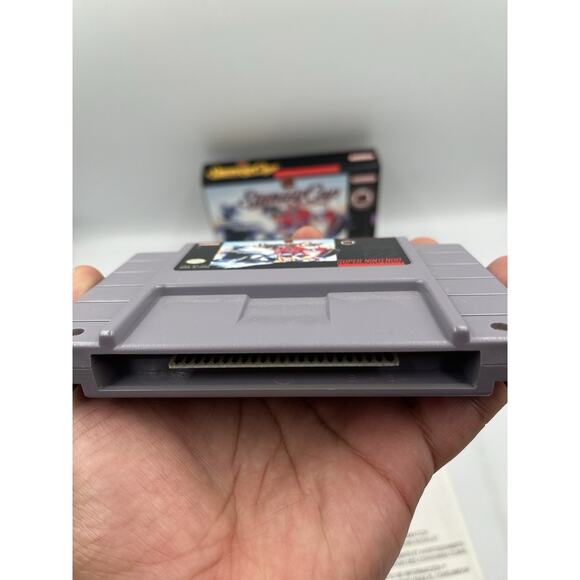 NHL Stanley Cup (SNES, 1993) Complete In Box Manual Tested Excellent Condition - Picture 10 of 11